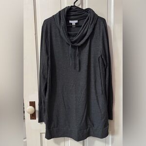 Motherhood Maternity Charcoal Gray Cowl Neck Sweater